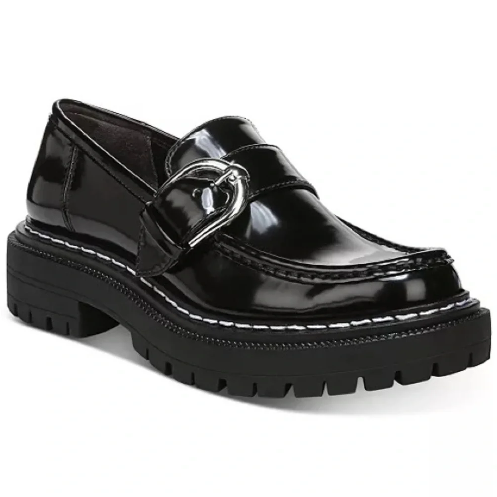 Circus by Sam Edelman Women's Everly Lug Sole Monk Strap Loafers